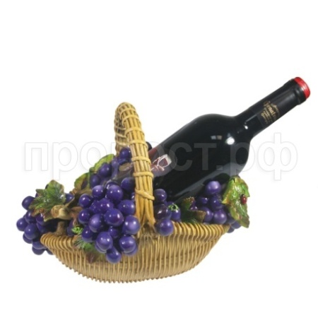 Корзина с виноградом подставка под бутылку (акрил) L26,5W20H19 см 713452/I049